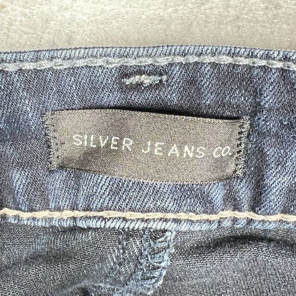 Silver Jeans Co. Women's Size W25/L31 Suki Slim Boot Cut Dark Wash Denim Jeans - Picture 11 of 13